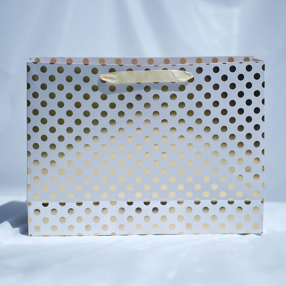 FlexiGoods 4-Pack Large Premium Quality Gift Bags for Christmas (4, gold) - Picture 2 of 5